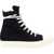 Rick Owens High Denim Sneaker BLACK