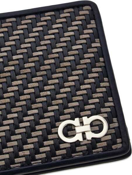 Portofele Ferragamo Lattice Wallet NEW NAVY/DARK GREY Barbati (BM 19761920) 5