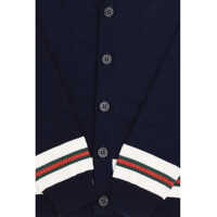 Cardigane pentru Baieti - Cardigane Gucci Cardigan with Web stripes INK/WHITE/MC Baieti (BM 19761923) - B-mall.ro