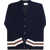 Gucci Cardigan with Web stripes INK/WHITE/MC