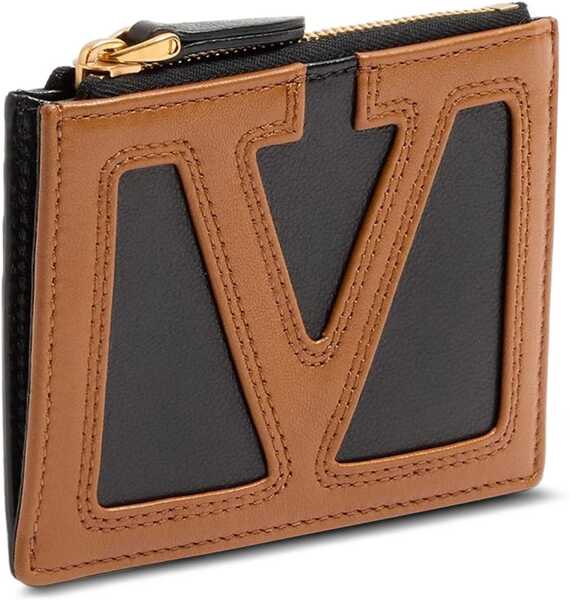 Portofele Valentino Garavani Viva Superstar Card Holder NERO/SPICE Barbati (BM 19761974) 3