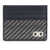 Ferragamo Lattice motif Card holder NEW NAVY/DARK GREY