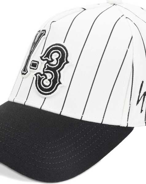 Sepci Y-3 Pinstripe Baseball Cap CWHITE Barbati (BM 19762004) 3
