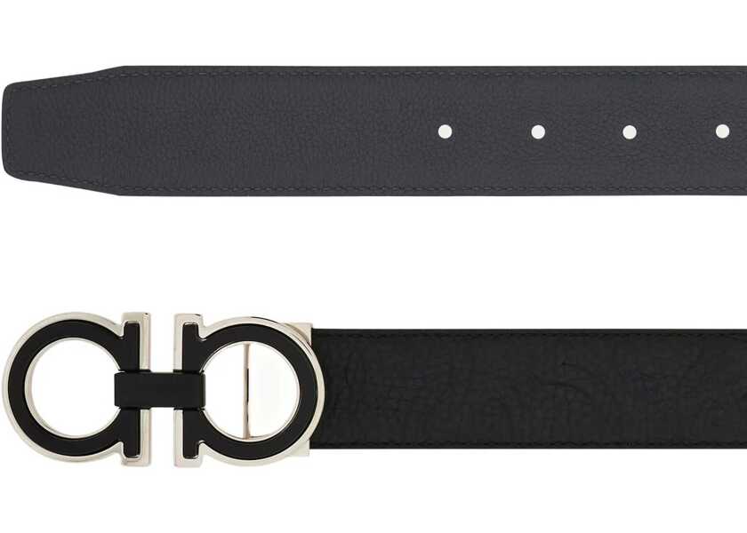 Curele Ferragamo Reversible and adjustable Gancini Belt NERO Barbati (BM 19762007) 2