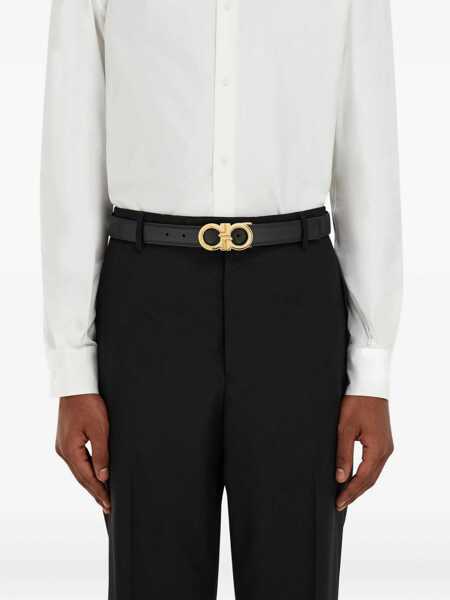 Curele Ferragamo Reversible and adjustable Gancini Belt NERO Barbati (BM 19762010) 3
