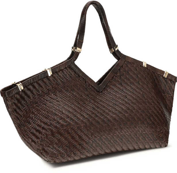 Genti de mana Benedetta Bruzziches Usha La Grande Bag COFFEE BEAN Femei (BM 19762028) 2