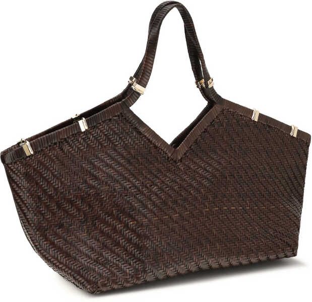 Genti de mana Benedetta Bruzziches Usha La Grande Bag COFFEE BEAN Femei (BM 19762028) 3