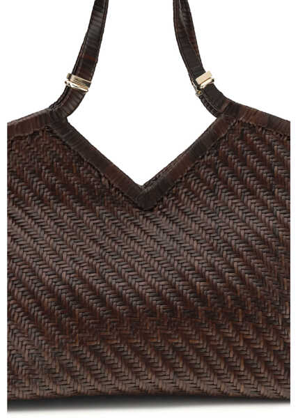 Genti de mana Benedetta Bruzziches Usha La Grande Bag COFFEE BEAN Femei (BM 19762028) 4