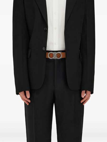 Curele Ferragamo Reversible and adjustable Gancini Belt NATURALE RST Barbati (BM 19762085) 3