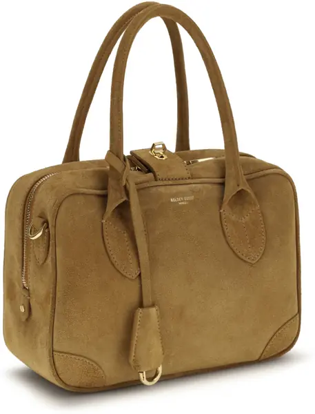 Genti de mana Golden Goose Suede Vita Handbag CAMMELLO Femei (BM 19762094) 2