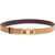 Ferragamo Adjustable and reversible Gancini leather Belt LIGHT CAMEL+DARK BAROLO
