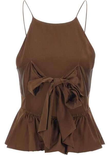 Bluze THE GARMENT Top Catia BROWN Femei (BM 19762190) 2