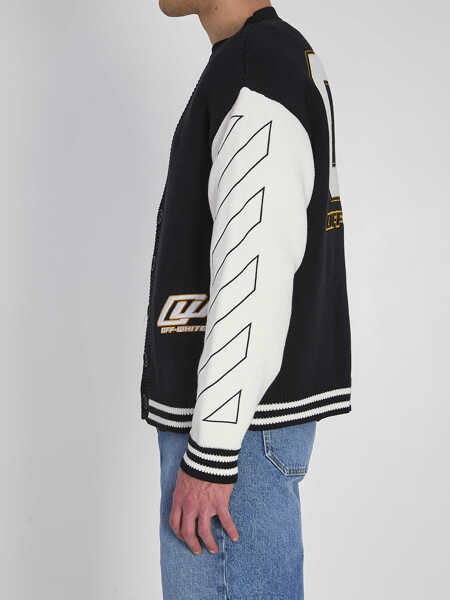 Cardigane Off-White Varsity Cardigan BLACK Barbati (BM 19762259) 3