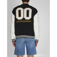 Cardigane pentru Barbati - Cardigane Off-White Varsity Cardigan BLACK Barbati (BM 19762259) - B-mall.ro
