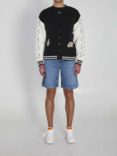 Cardigane Off-White Varsity Cardigan BLACK Barbati (BM 19762259) 5