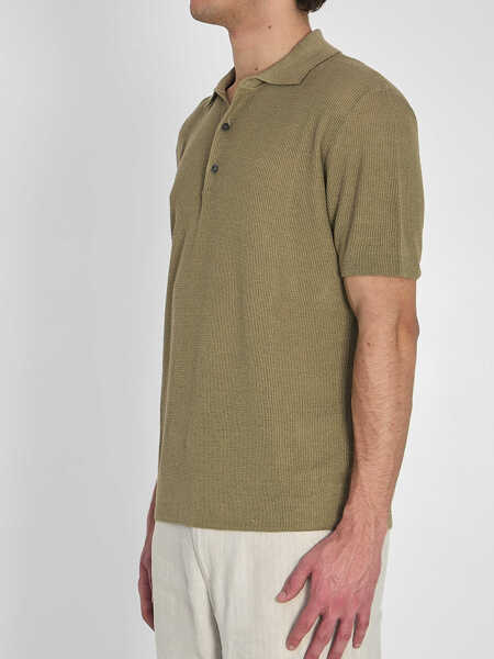 Tricouri Polo BARENA Marco Risada Polo Knitwear GREEN Barbati (BM 19762277) 2