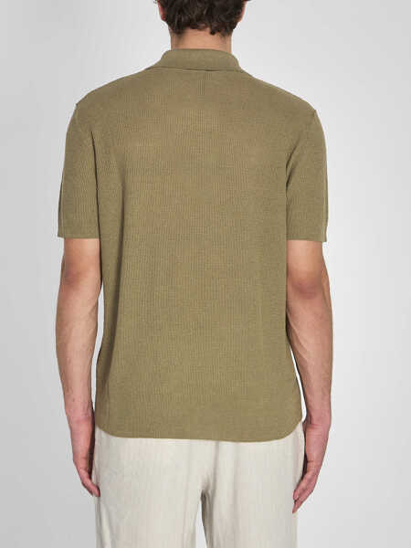 Tricouri Polo BARENA Marco Risada Polo Knitwear GREEN Barbati (BM 19762277) 4