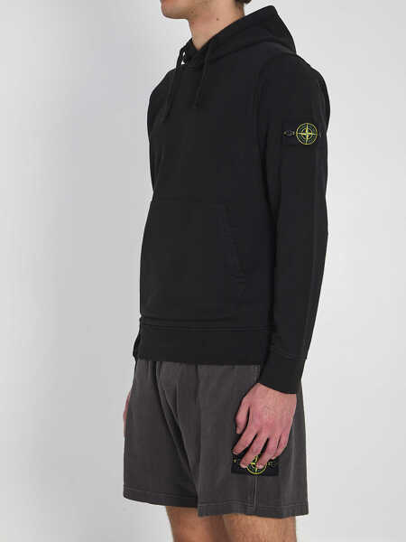 Bluze de trening Stone Island Cotton Hoodie BLACK Barbati (BM 19762289) 2