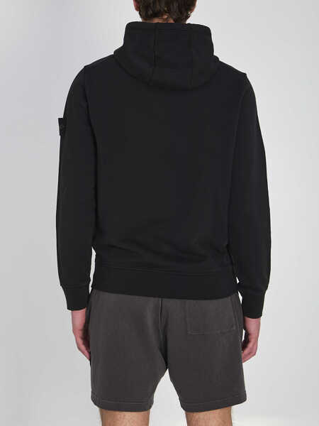 Bluze de trening Stone Island Cotton Hoodie BLACK Barbati (BM 19762289) 4