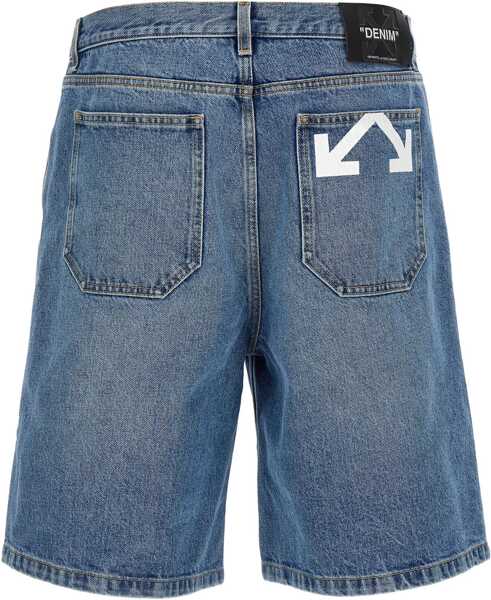 Pantaloni scurti Off-White Half Arrows Denim Shorts BLUE Barbati (BM 19762469) 2