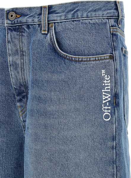 Pantaloni scurti Off-White Half Arrows Denim Shorts BLUE Barbati (BM 19762469) 3