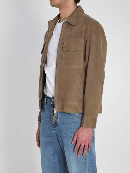 Bomber jacket ARMA Kale Jacket In Suede BROWN Barbati (BM 19762472) 2