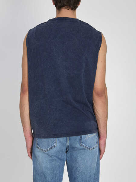 Tricouri Off-White Bookish Mar Top BLUE Barbati (BM 19762490) 4