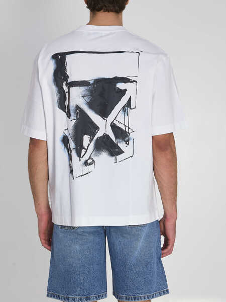Tricouri Off-White 3D Arrow Spray T-Shirt WHITE Barbati (BM 19762502) 4