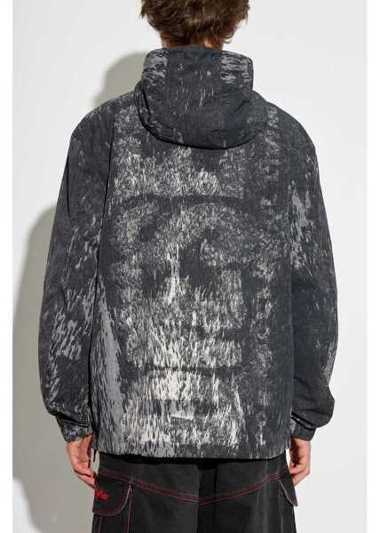 Jachete Diesel Nylon Windbreaker J-Brick With Acid Wash Effect Multicolor Barbati (BM 19762592) 4