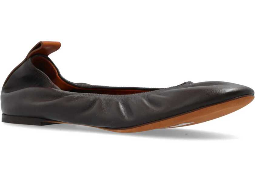 Balerini casual Lanvin Leather Ballet Flats With Leather Sole Brown Femei (BM 19762595) 4