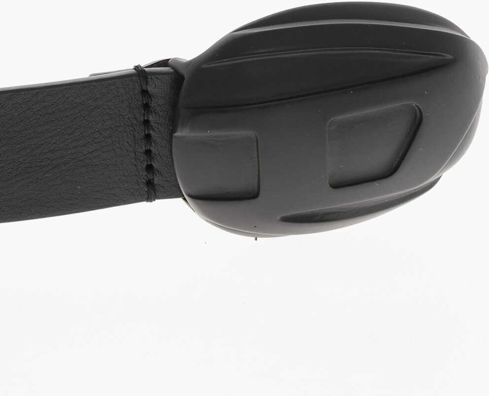 Curele Diesel Leather Belt Solid-Color 30Mm Black Barbati (BM 19762610) 2