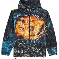 Jachete Patterned Windbreaker J-Warrett-Poster With Hood Barbati