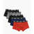 Diesel Set Of 5 Boxers Umbx-Shawn With Logo Waistband Multicolor
