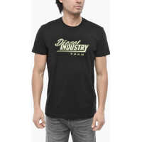 Tricouri Solid T-Shirt T-Diegos-K45 With Contrasting Logo Barbati