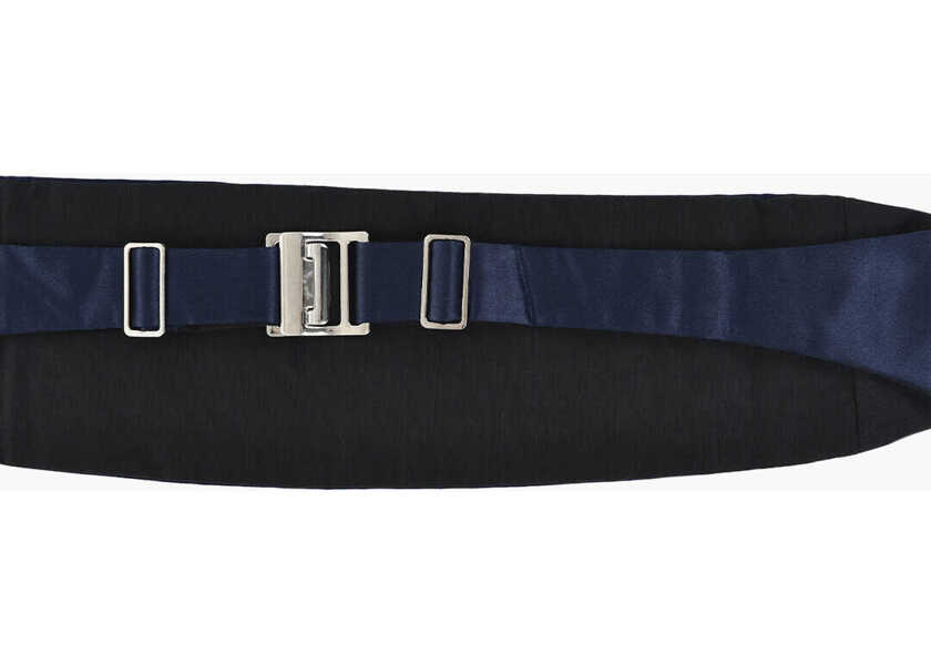 Curele CORNELIANI Pleated Satin Cummerbund Blue Barbati (BM 19762670) 3