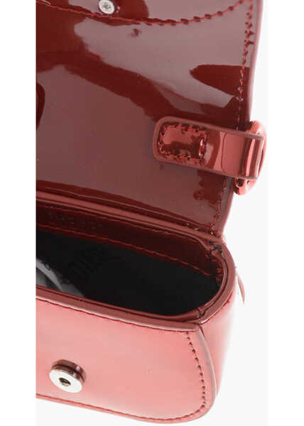 Portofele Diesel Mini Vegan Leather Wallet With Maxi Monogram Red Femei (BM 19762676) 4