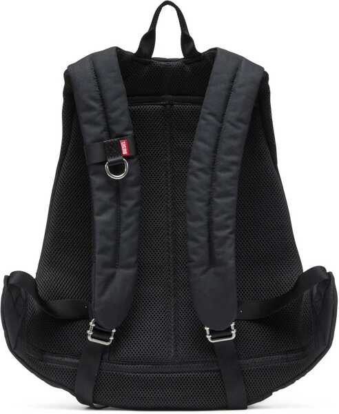 Rucsacuri Diesel Solid-Color Backpack With Maxi Logo Black Barbati (BM 19762685) 2