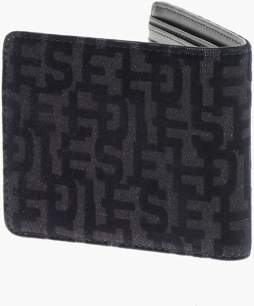 Portofele Diesel Cotton Wallet With All-Over Logo Brown Barbati (BM 19762688) 2