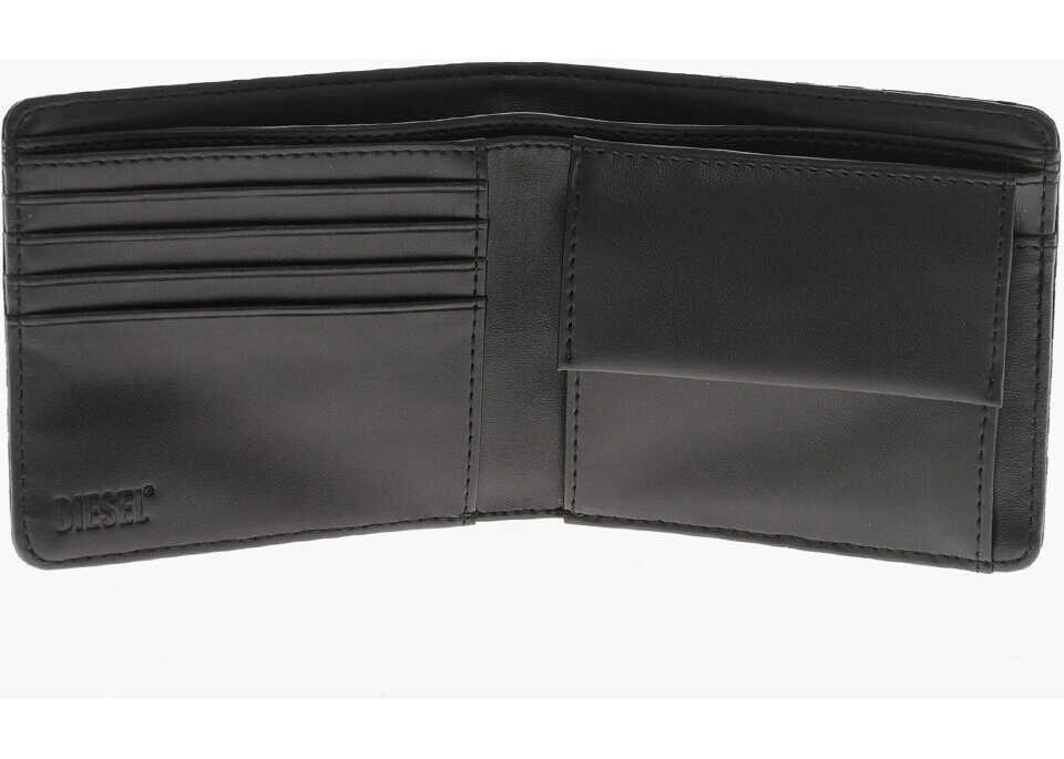 Portofele Diesel Cotton Wallet With All-Over Logo Brown Barbati (BM 19762688) 3