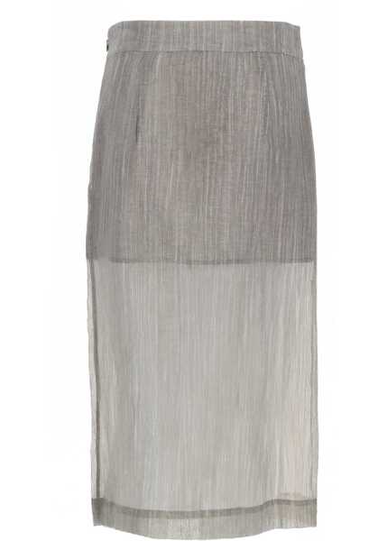 Fuste casual THE GARMENT Midi Skirt Delphi GREY Femei (BM 19762766) 2