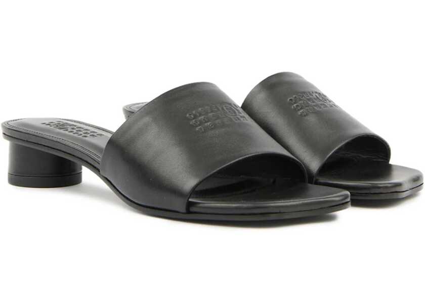 Sandale MM6 Maison Margiela Sandal With Logo BLACK Femei (BM 19762784) 2