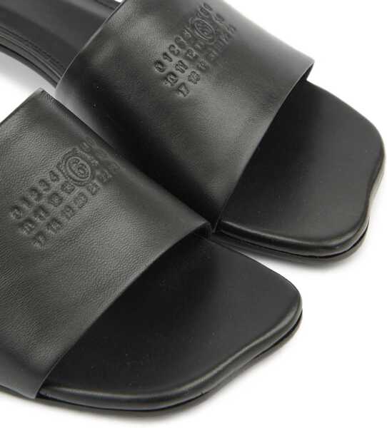 Sandale MM6 Maison Margiela Sandal With Logo BLACK Femei (BM 19762784) 5