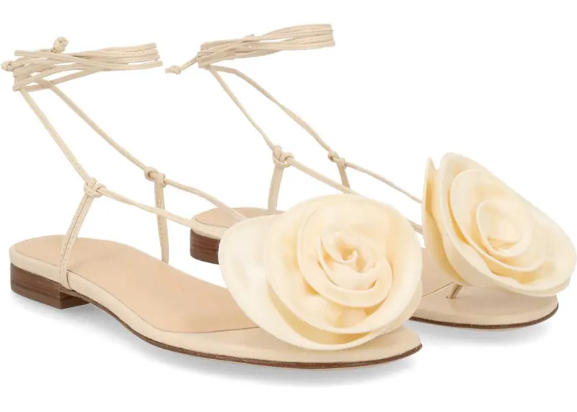 Balerini Magda Butrym Sandal With Silk Flower IVORY Femei (BM 19762805) 2