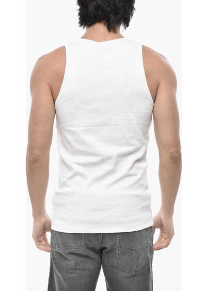 Maiouri Diesel Ribbed Tank Top T-Liftynew White Barbati (BM 19762940) 2