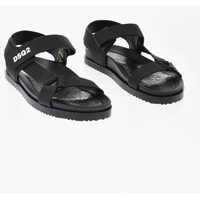 Sandale Leather Sandals With Contrast Monogram Barbati