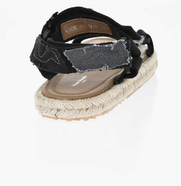 Sandale fara toc Maison Margiela Mm22 Canvas Sandals With Rope Sole Black Femei (BM 19762955) 2