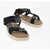 Maison Margiela Mm22 Canvas Sandals With Rope Sole Black