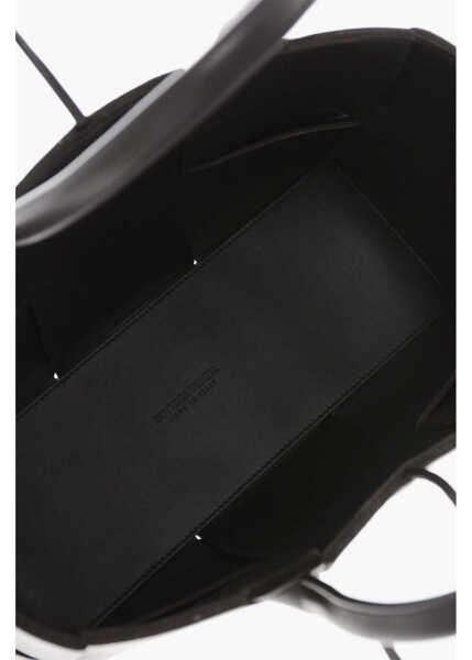 Genti de mana Bottega Veneta Braided Leather Tote Bag Brown Femei (BM 19762997) 4