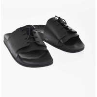 Sandale fara toc Mm22 Rubber Slides With Lace-Up Design Femei