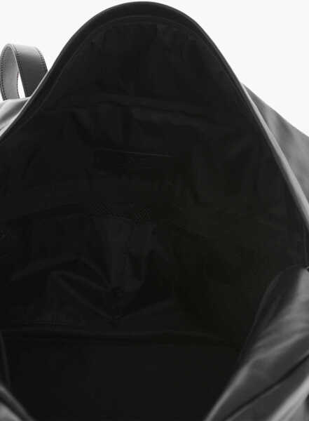 Genti de umar Diesel Vegan Leather Travel Duffel Bag With Embossed Logo Black Barbati (BM 19763015) 4